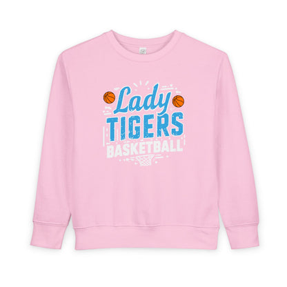 Toddler Crewneck Sweatshirt \ Brilliant Tigers Basketball \ BTBKG1