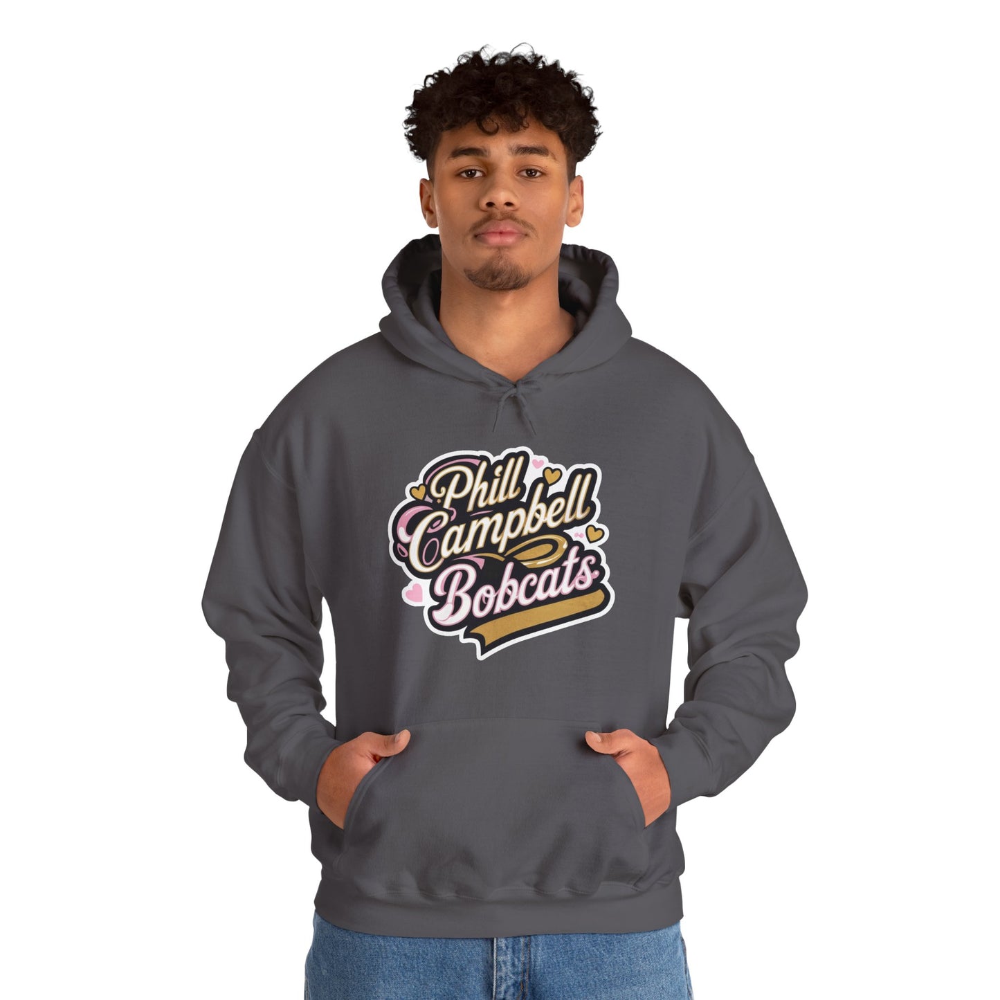 Adult Hoodie Sweatshirt \ Phill Campbell Bobcats \ PCBG1