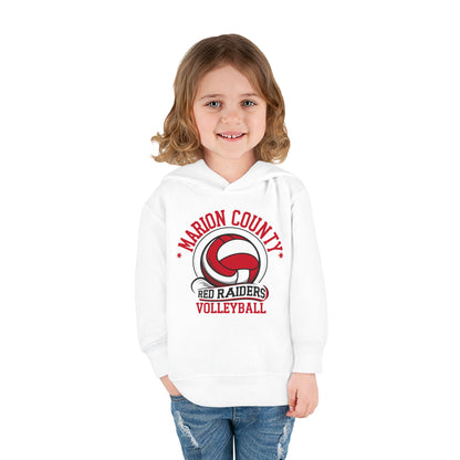 Toddler Hoodie Sweatshirt \ Marion County Red Raiders Volleyball \ MCV1