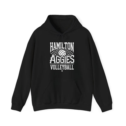 Adult Hoodie Sweatshirt \ Hamilton Aggies Volleyball \ HAV2
