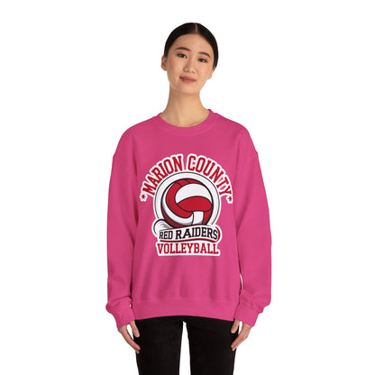 Adult Crewneck Sweatshirt \ Marion County Red Raiders Volleyball \ MCV1