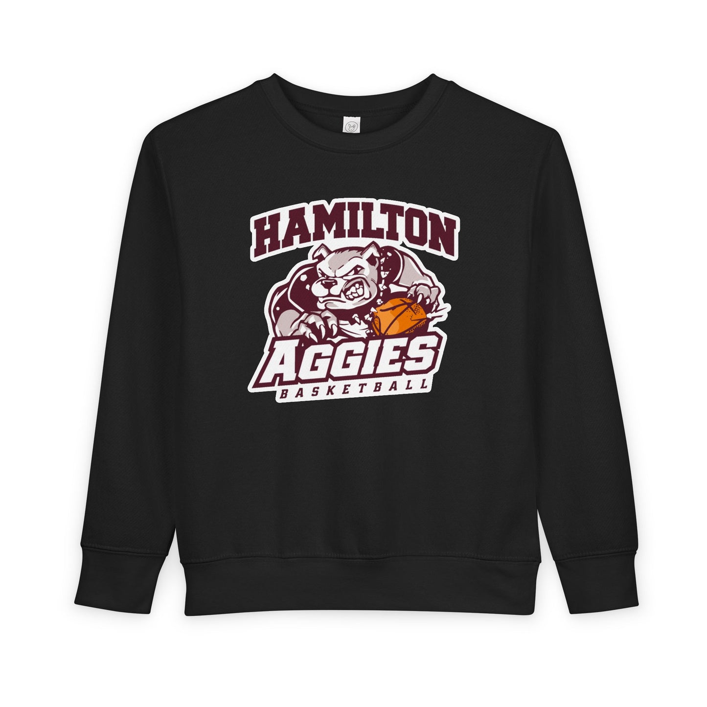 Toddler Crewneck Sweatshirt \ Hamilton Aggies Basketball \ HABB1