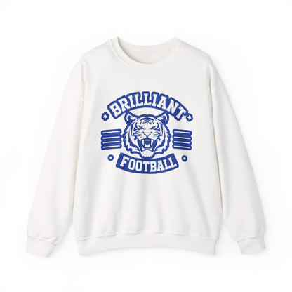 Adult Crewneck Sweatshirt \ Brilliant Tigers Football \ BTF2