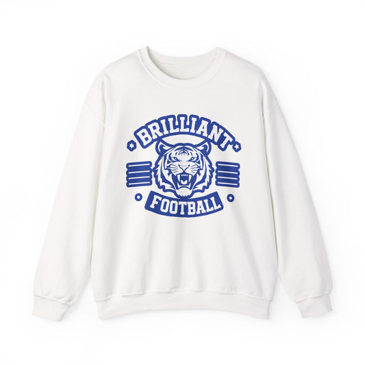Adult Crewneck Sweatshirt \ Brilliant Tigers Football \ BTF2
