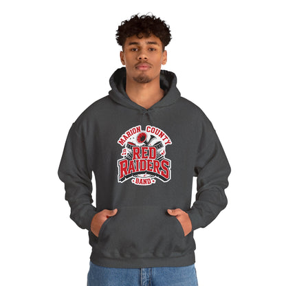 Adult Hoodie Sweatshirt \ Marion County Red Raiders Band \ MCB2