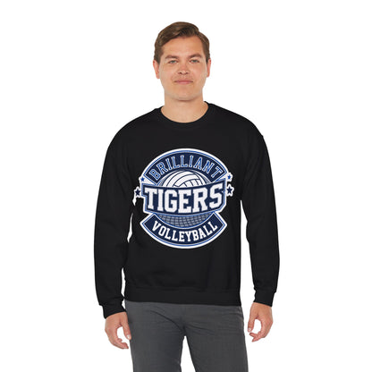 Adult Crewneck Sweatshirt \ Brilliant Tigers Volleyball \ BTV1
