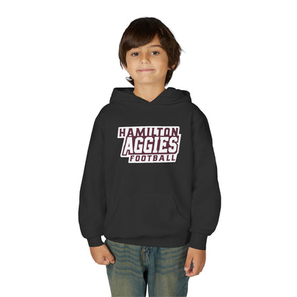Youth Hoodie Sweatshirt \ Hamilton Aggies Football \ HAF1