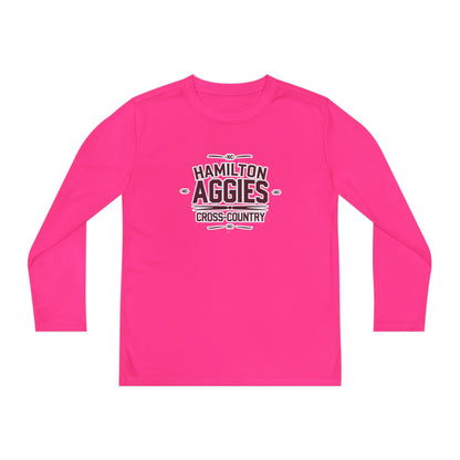 Youth Long Sleeve Tee \ Hamilton Aggies Cross-Country \ HCC1