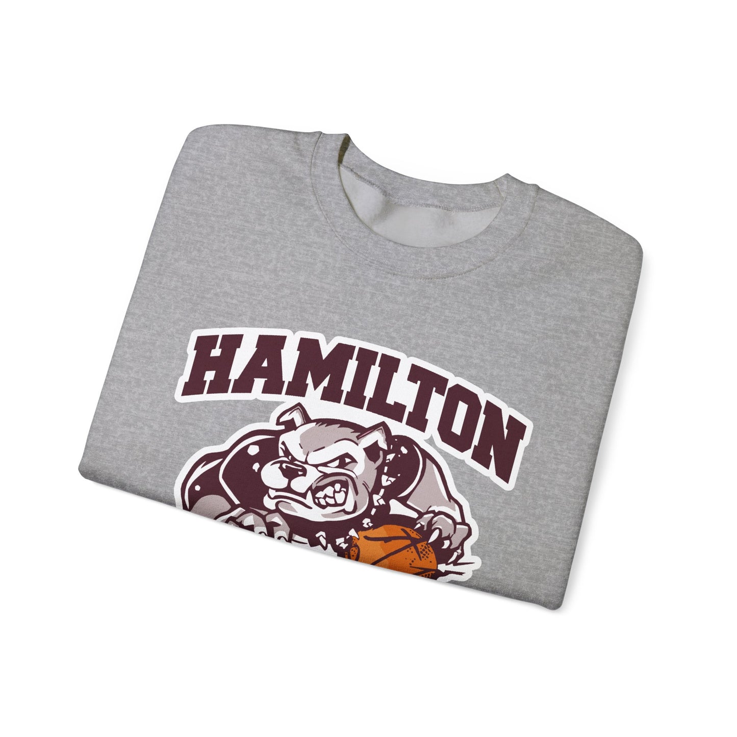 Adult Crewneck Sweatshirt \ Hamilton Aggies Basketball \ HABK1