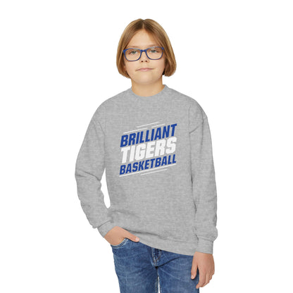 Youth Crewneck Sweatshirt \ Brilliant Tigers Basketball \ BTBK2