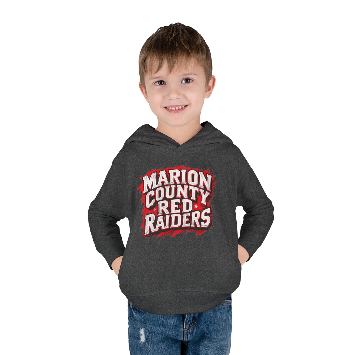 Toddler Hoodie Sweatshirt \ Marion County Red Raiders \ MC1