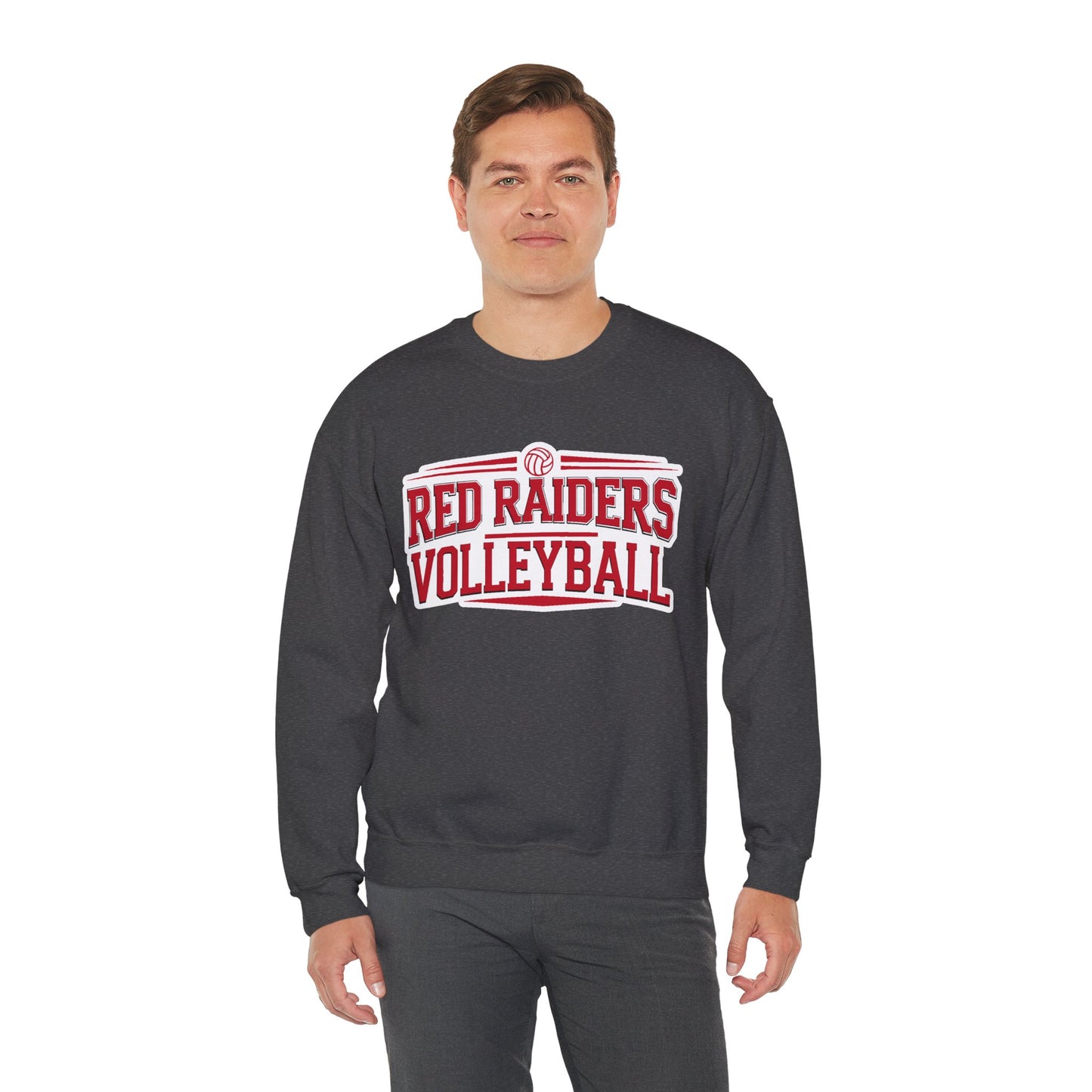 Adult Crewneck Sweatshirt \ Marion County Red Raiders Volleyball \ MCV2