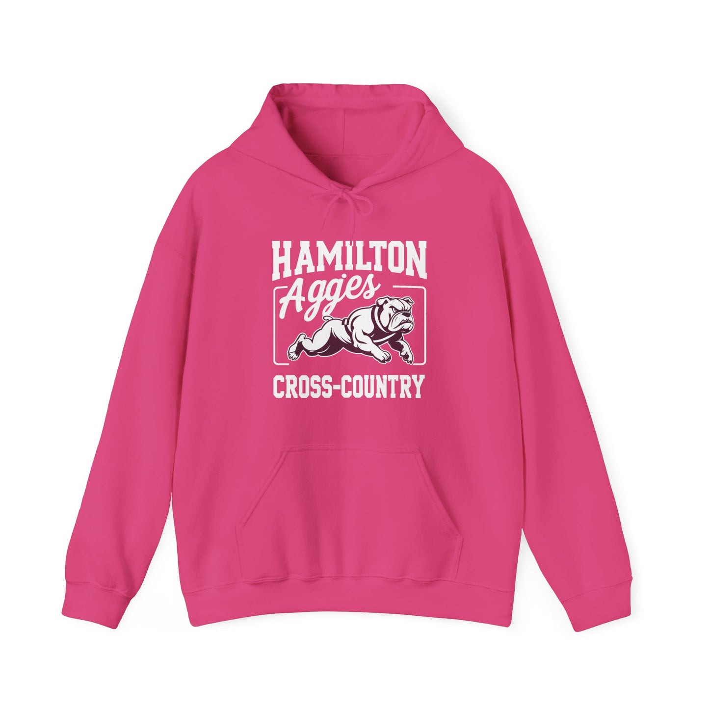 Adult Hoodie Sweatshirt \ Hamilton Aggies Cross-Country \ HCC2
