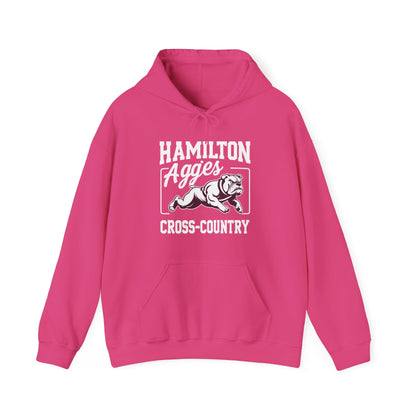 Adult Hoodie Sweatshirt \ Hamilton Aggies Cross-Country \ HCC2