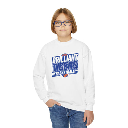 Youth Crewneck Sweatshirt \ Brilliant Tigers Basketball \ BTBK1