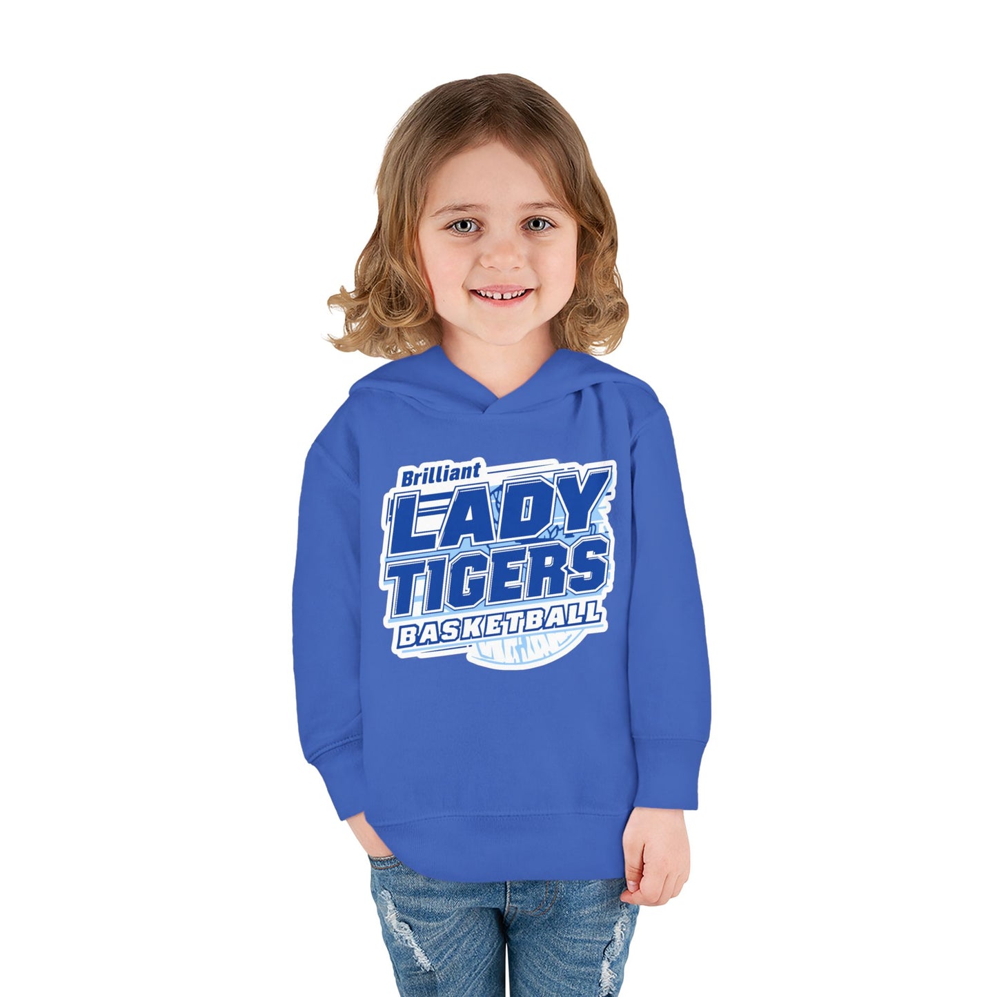 Toddler Hoodie Sweatshirt \ Brilliant Tigers Basketball \ BTBKG2