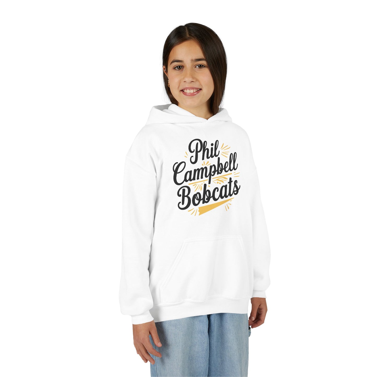 Youth Hoodie Sweatshirt \ Phil Campbell Bobcats \ PCBG2