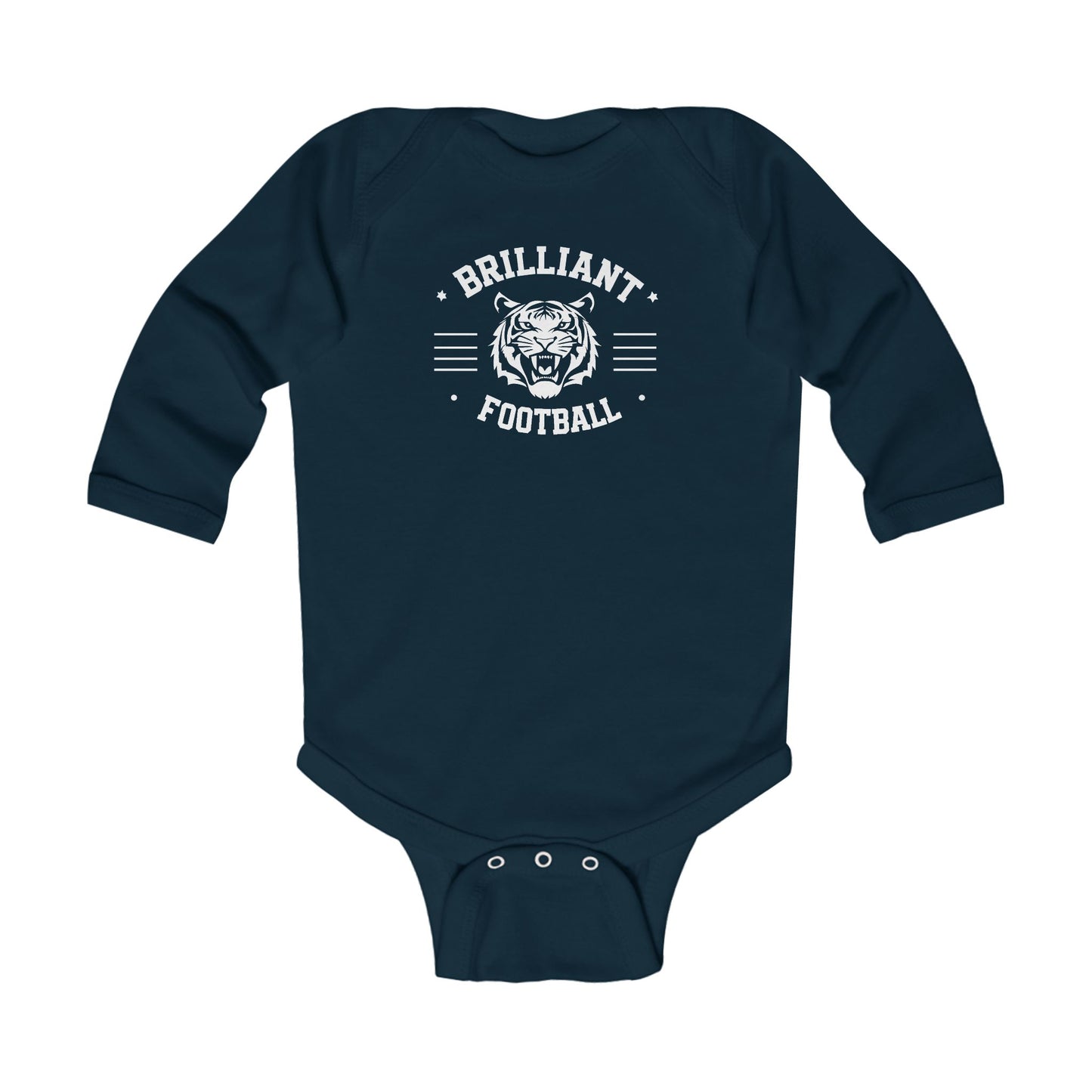 Long Sleeve Baby Bodysuit \ Brilliant Tigers Football \ BTF2
