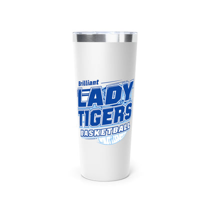 22oz Copper Insulated Tumbler \ Brilliant Tigers Basketball \ BTBKG2