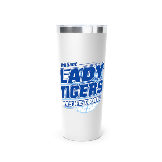 22oz Copper Insulated Tumbler \ Brilliant Tigers Basketball \ BTBKG2