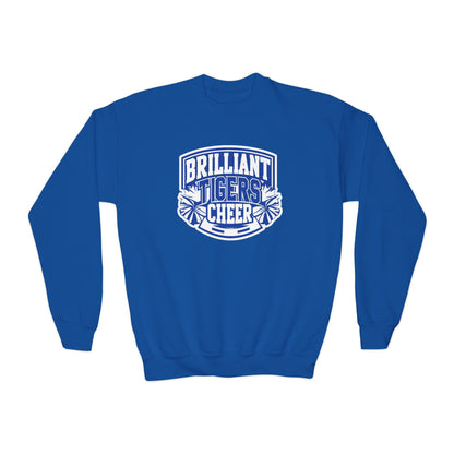 Youth Crewneck Sweatshirt \ Brilliant Tigers Cheer \ BTC1