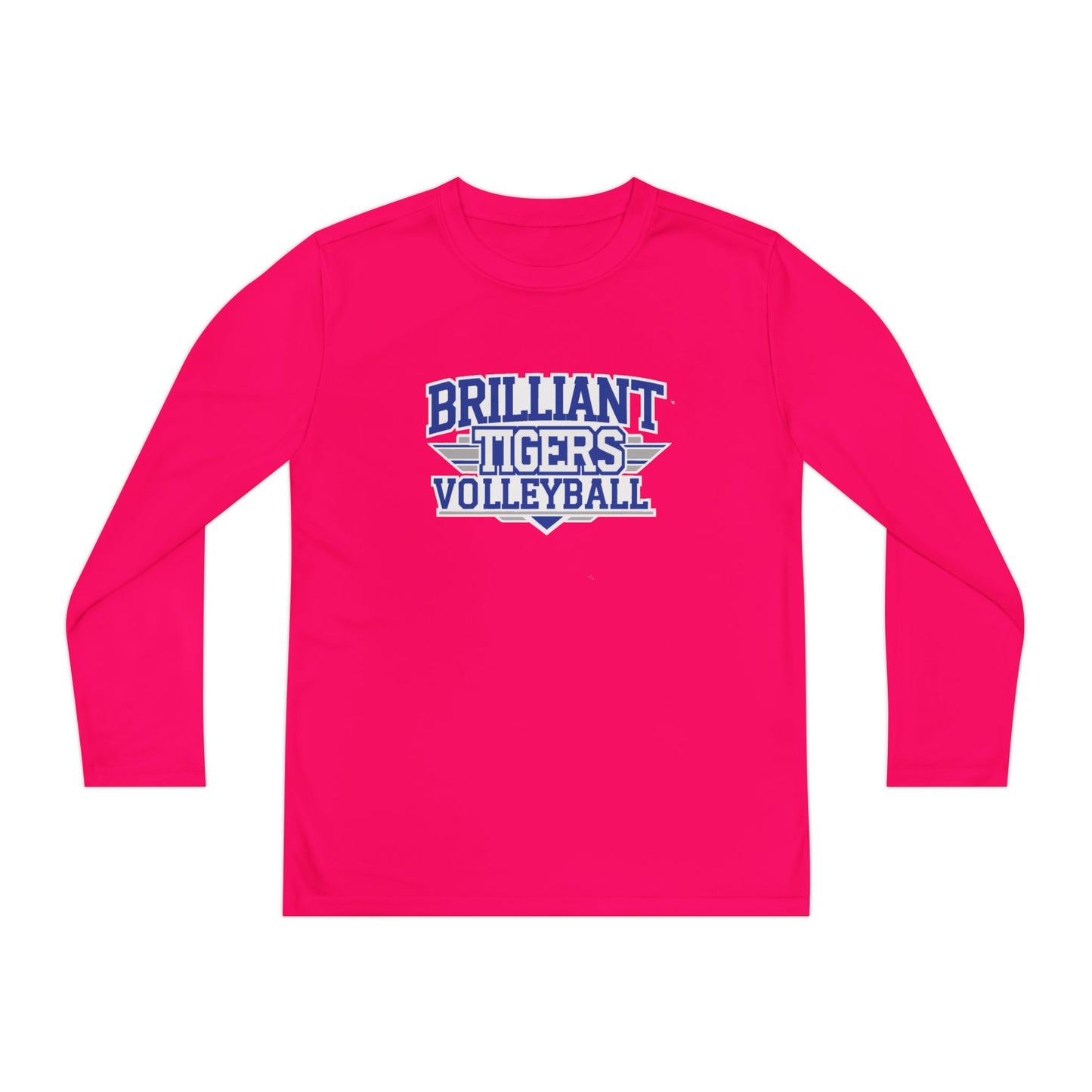 Youth Long Sleeve Tee \ Brilliant Tigers Volleyball \ BTV2