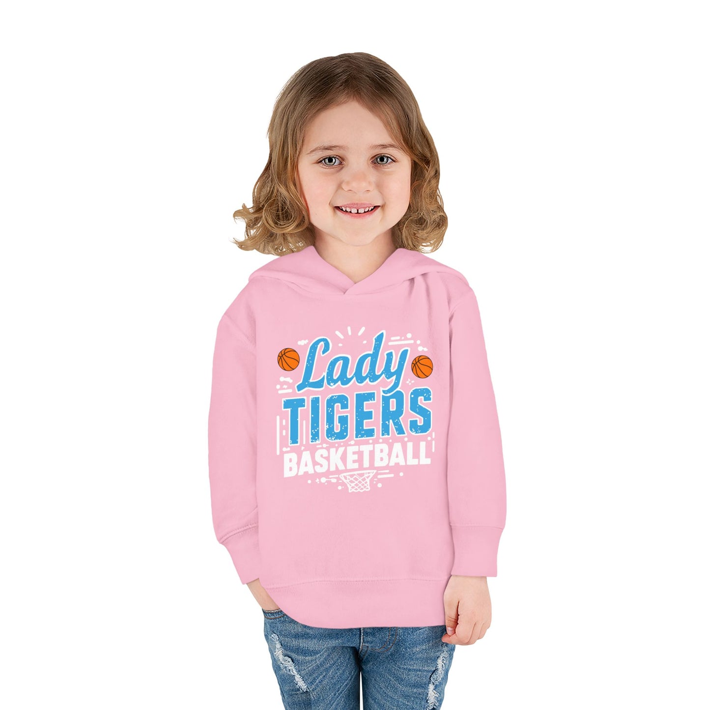 Toddler Hoodie Sweatshirt \ Brilliant Tigers Basketball \ BTBKG1