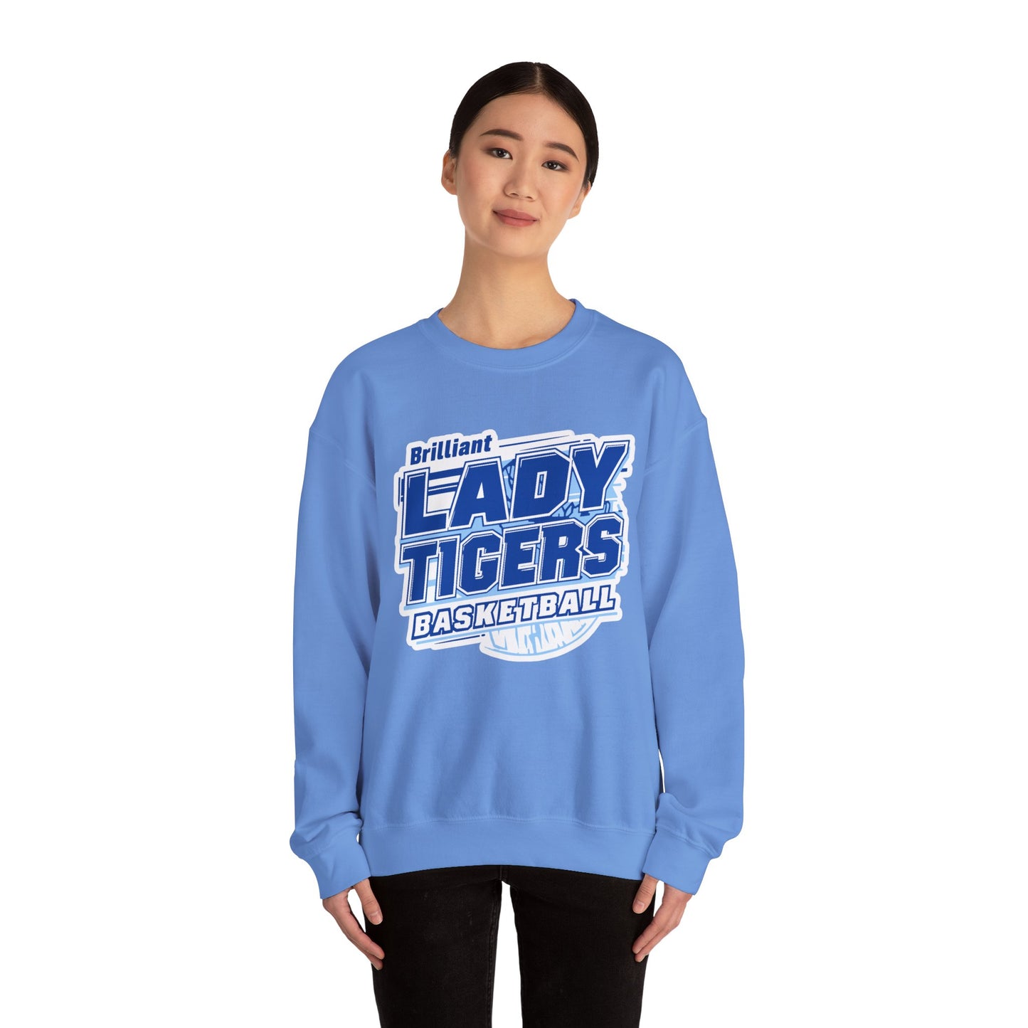 Adult Crewneck Sweatshirt \ Brilliant Tigers Basketball \ BTBKG2