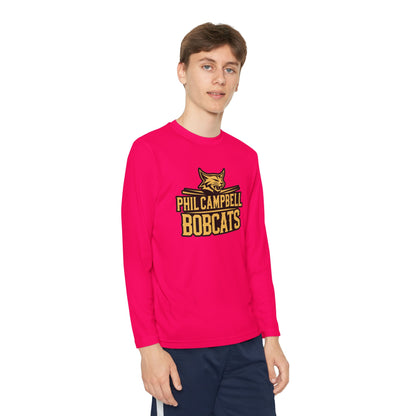 Youth Long Sleeve Tee \ Phil Campbell Bobcats \ PCB2