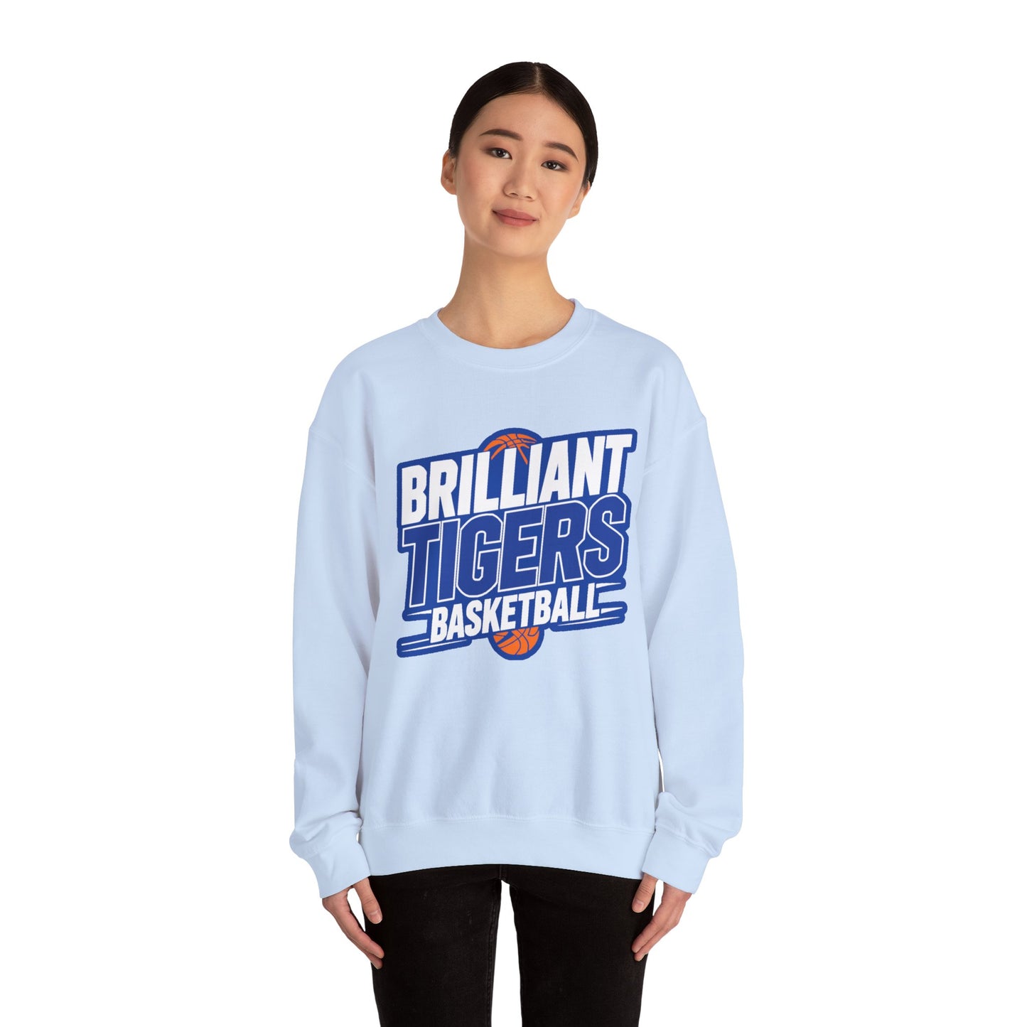 Adult Crewneck Sweatshirt \ Brilliant Tigers Basketball \ BTBK1