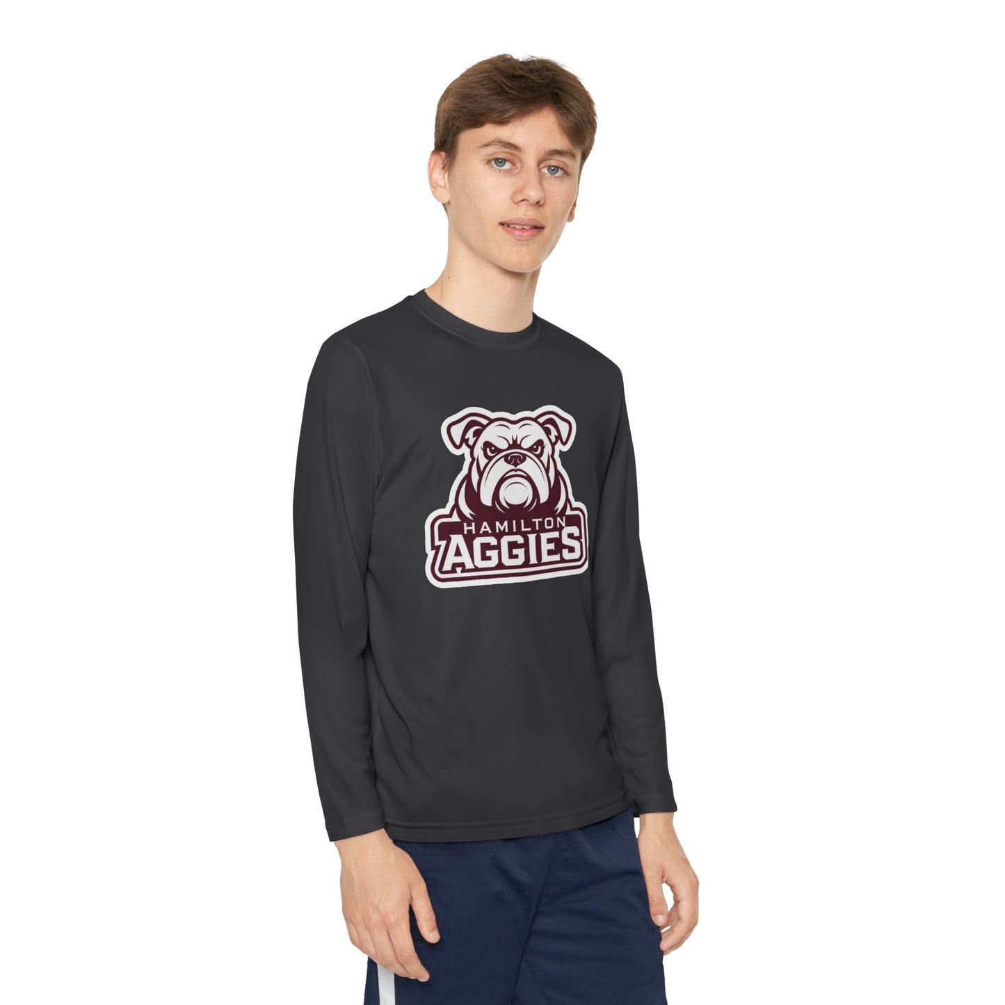 Youth Long Sleeve Tee \ Hamilton Aggies \ HA4