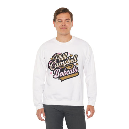 Adult Crewneck Sweatshirt \ Phill Campbell Bobcats \ PCBG1