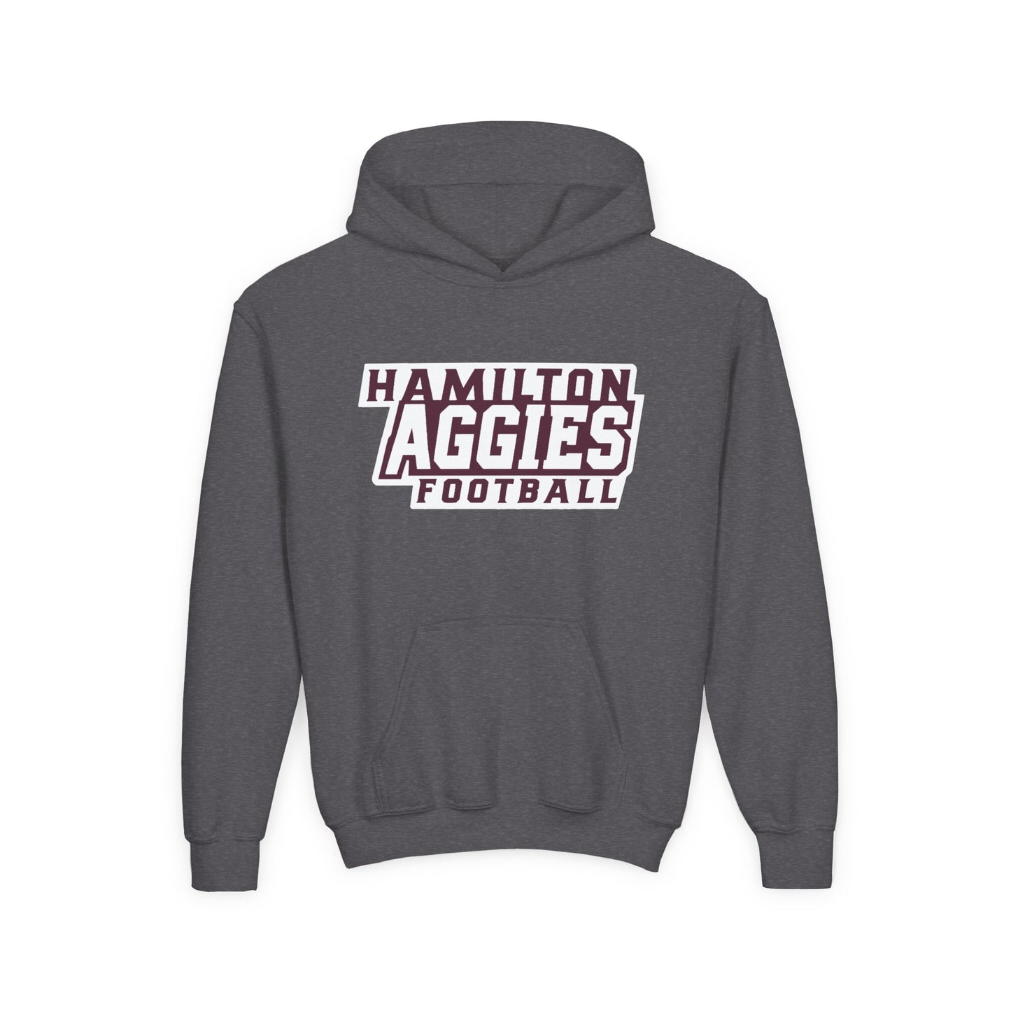 Youth Hoodie Sweatshirt \ Hamilton Aggies Football \ HAF1