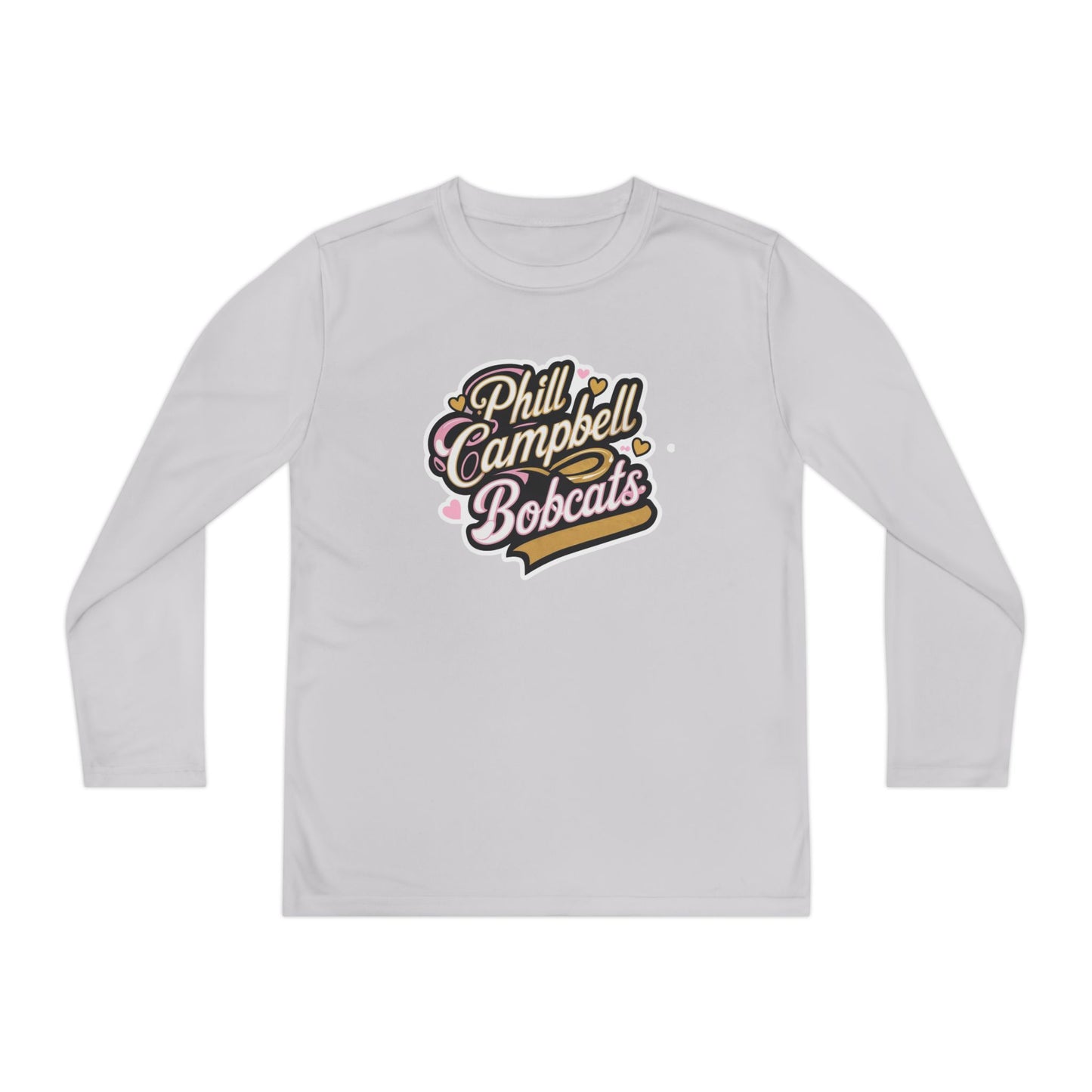 Youth Long Sleeve Tee \ Phill Campbell Bobcats \ PCBG1