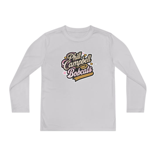 Youth Long Sleeve Tee \ Phill Campbell Bobcats \ PCBG1