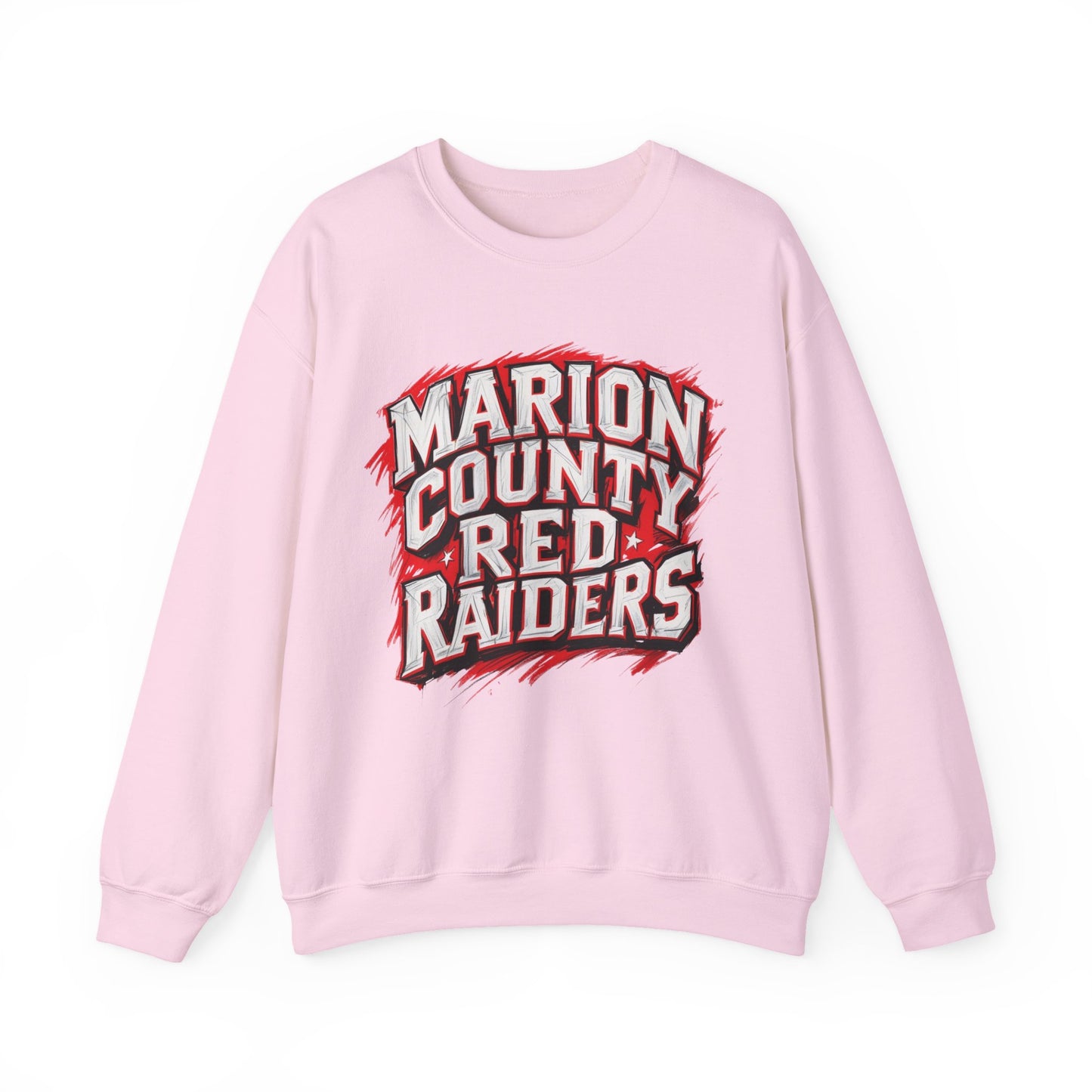 Adult Crewneck Sweatshirt \ Marion County Red Raiders \ MC1