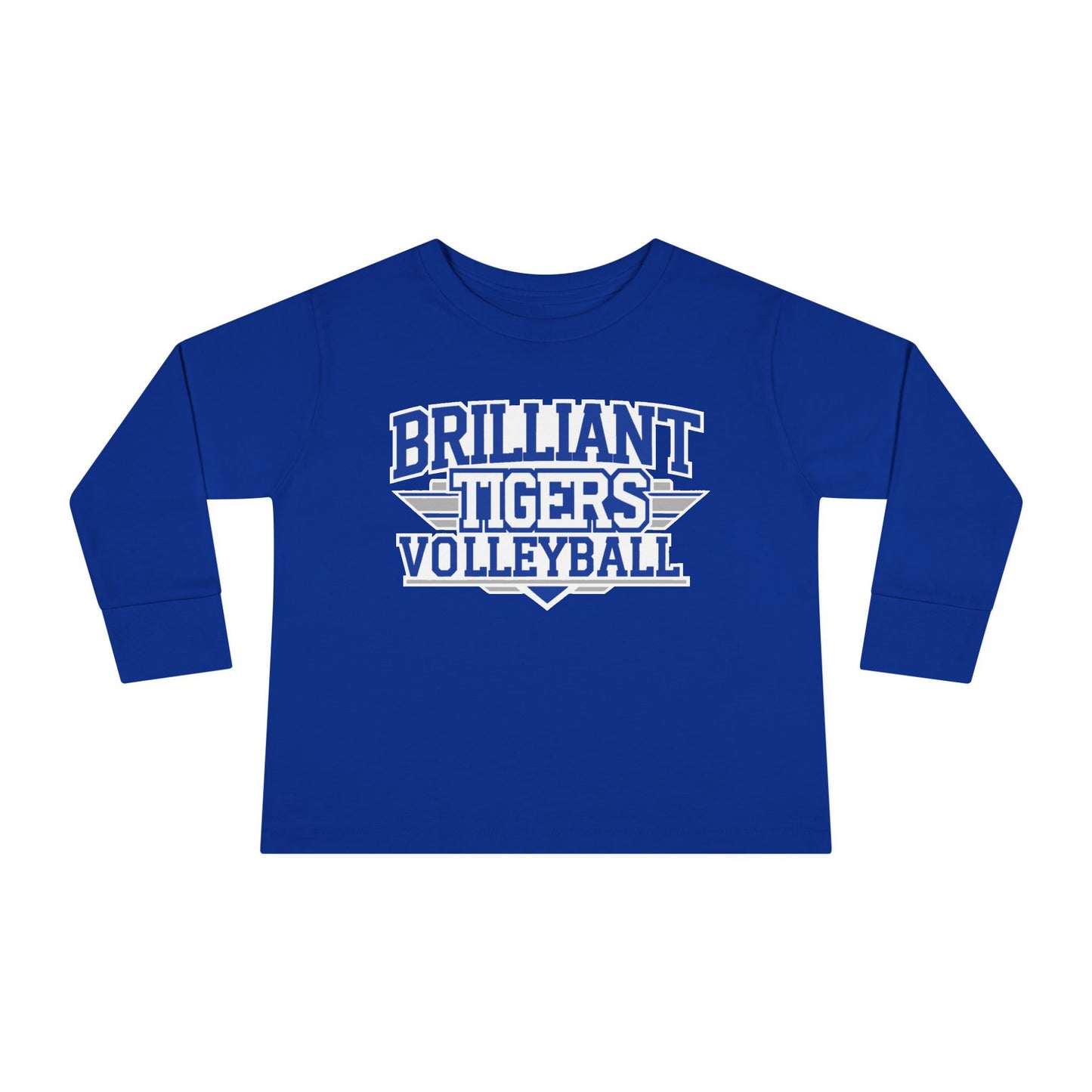 Toddler Long Sleeve Tee \ Brilliant Tigers Volleyball \ BTV2