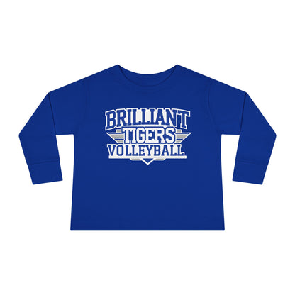 Toddler Long Sleeve Tee \ Brilliant Tigers Volleyball \ BTV2