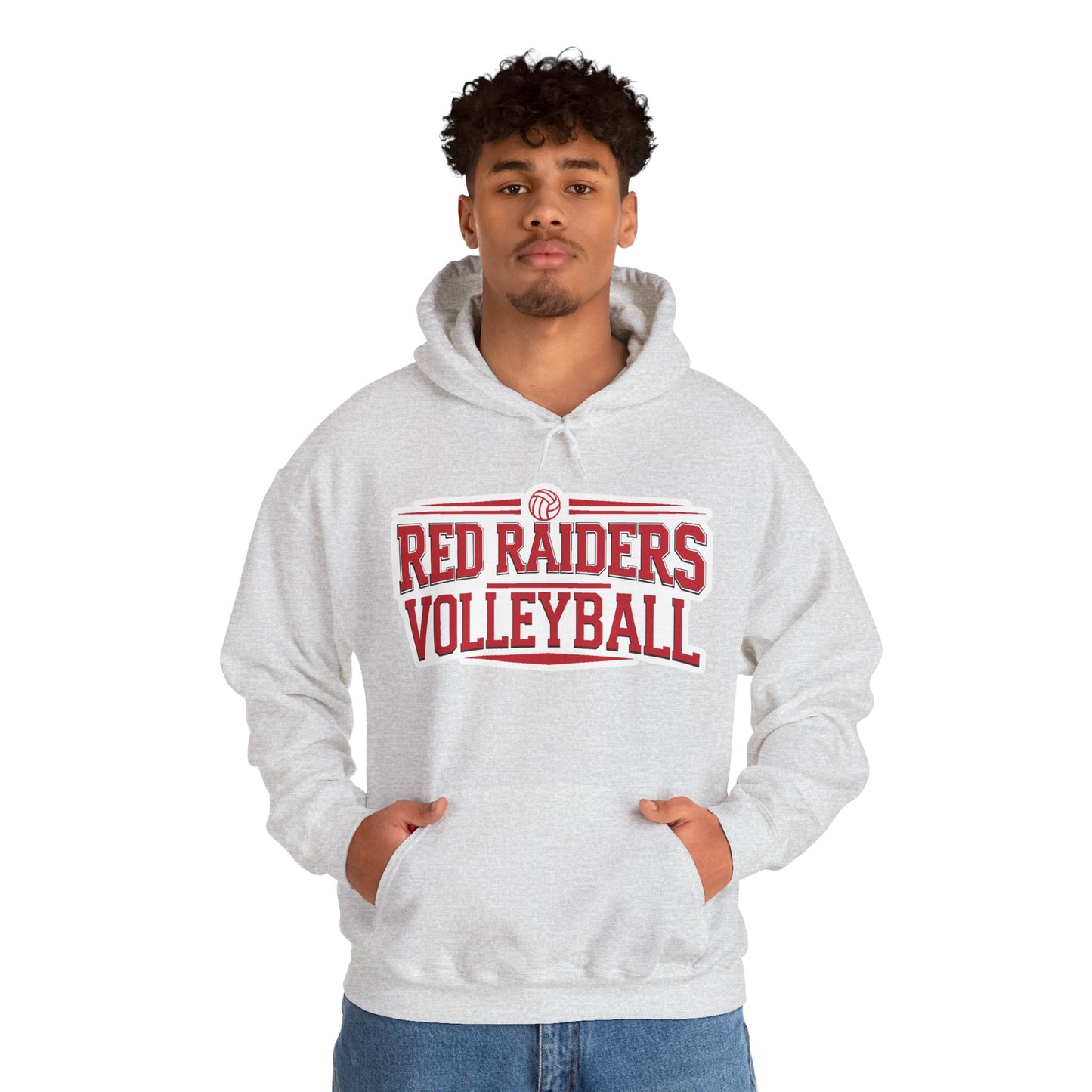 Adult Hoodie Sweatshirt \ Marion County Red Raiders Volleyball \ MCV2