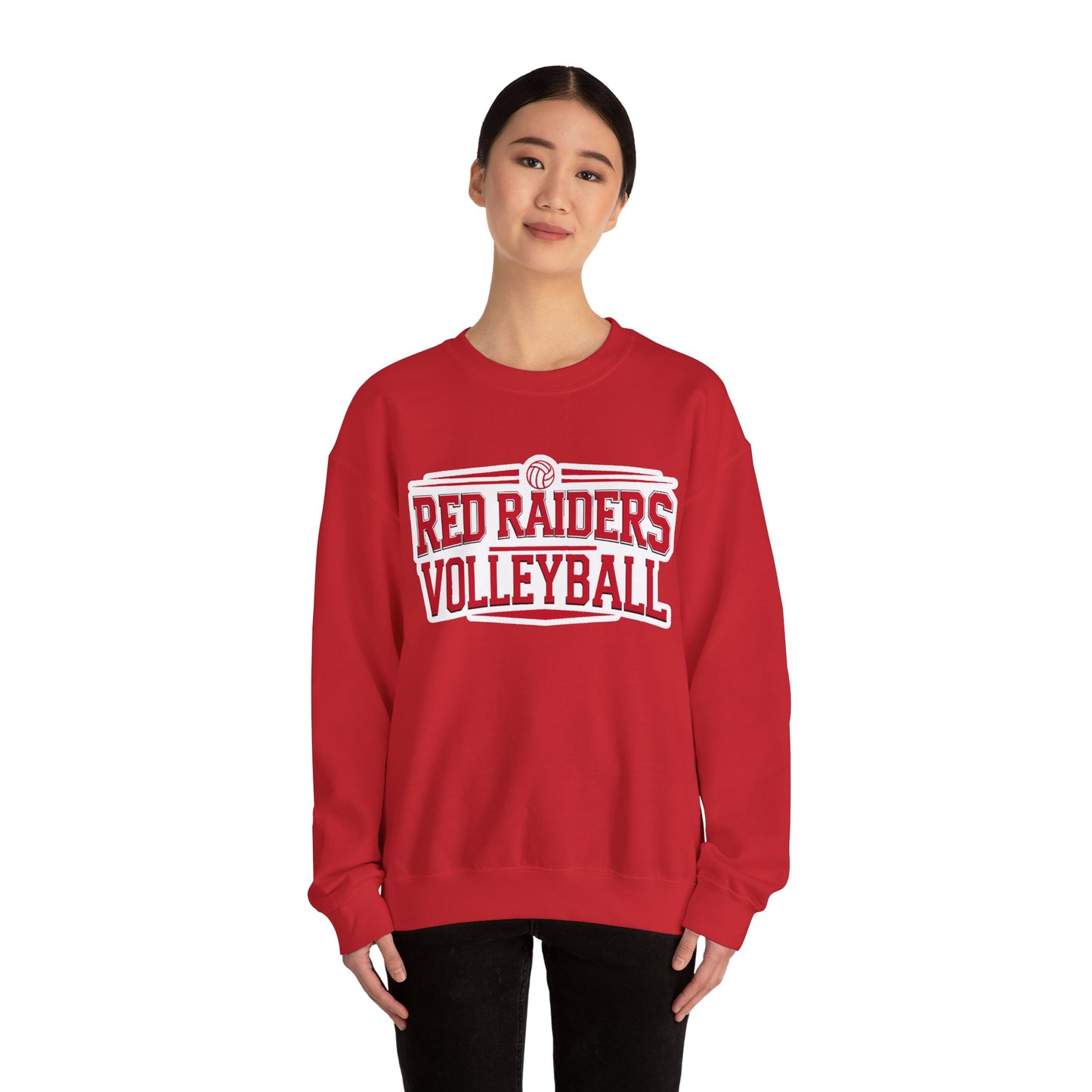 Adult Crewneck Sweatshirt \ Marion County Red Raiders Volleyball \ MCV2