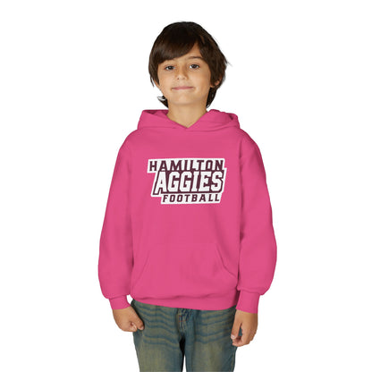 Youth Hoodie Sweatshirt \ Hamilton Aggies Football \ HAF1