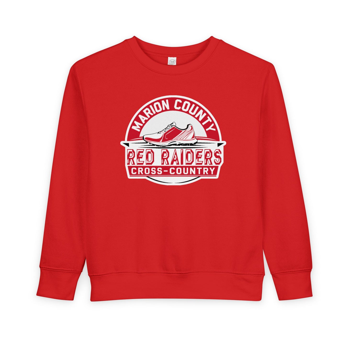 Toddler Crewneck Sweatshirt \ Marion County Red Raiders Cross-Country \ MCCC1