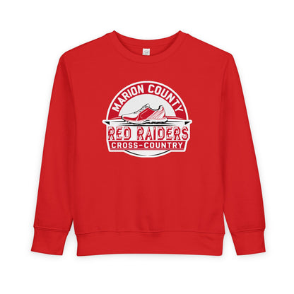 Toddler Crewneck Sweatshirt \ Marion County Red Raiders Cross-Country \ MCCC1