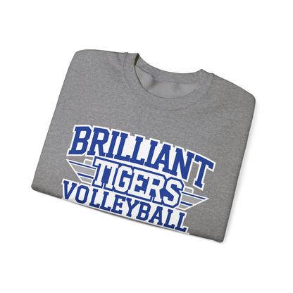Adult Crewneck Sweatshirt \ Brilliant Tigers Volleyball \ BTV2
