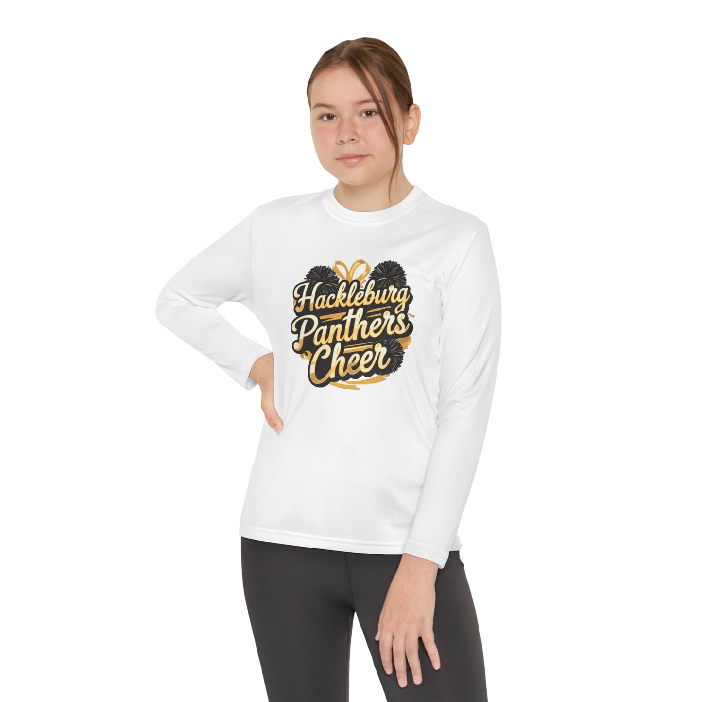 Youth Long Sleeve Tee \ Hackleburg Panthers Cheer \ HPC2