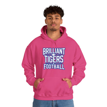 Adult Hoodie Sweatshirt \ Brilliant Tigers Football \ BTF1