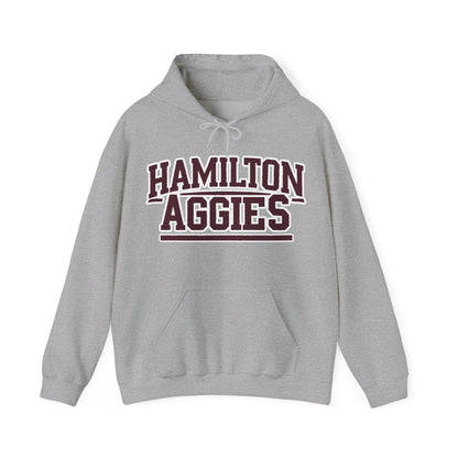 Adult Hoodie Sweatshirt \ Hamilton Aggies \ HA2
