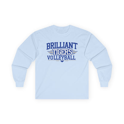 Adult Long Sleeve Tee \ Brilliant Tigers Volleyball \ BTV2