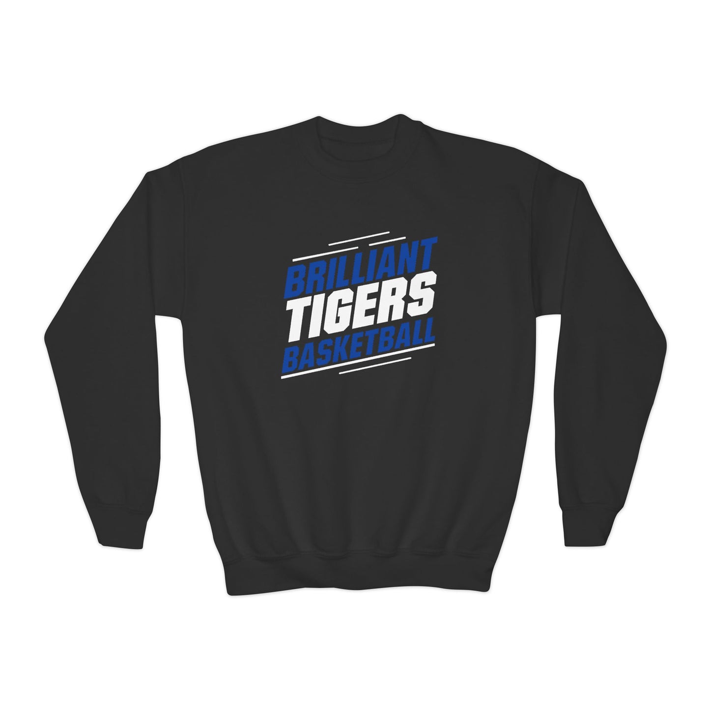 Youth Crewneck Sweatshirt \ Brilliant Tigers Basketball \ BTBK2