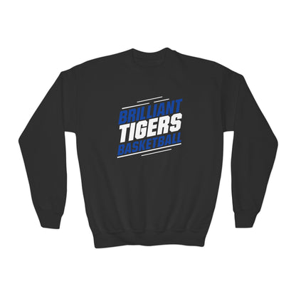 Youth Crewneck Sweatshirt \ Brilliant Tigers Basketball \ BTBK2